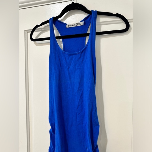 Michael Stars blue Racerback ruched midi dress - Picture 6 of 11